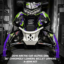 Load image into Gallery viewer, ZBROZ - Arctic Cat 36" Chromoly Lowers, Billet Uppers A-Arm Kit (2016-2024)