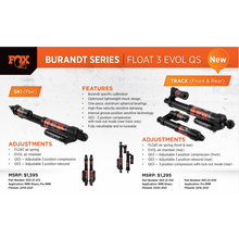 Load image into Gallery viewer, Polaris Fox Float 3 Evol QS3R BURANDT Signature Series Skid Shock Kit