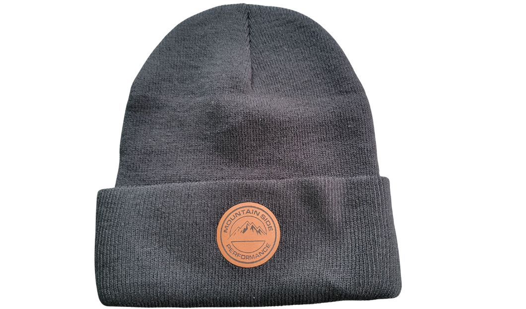 Mountain Side Beanie with Circle Patch