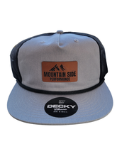 Load image into Gallery viewer, Mountain Side Performance Trucker Hat with Rectangle Patch
