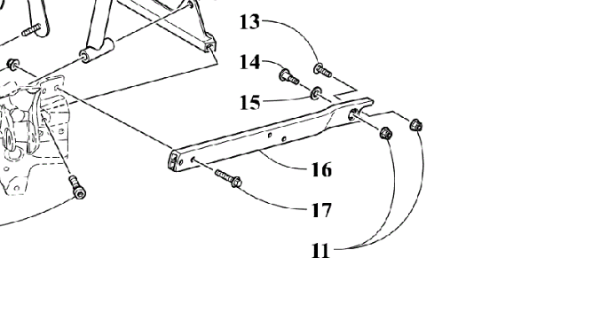 Arctic Cat - Chassis Support Spar LH - 1607-165
