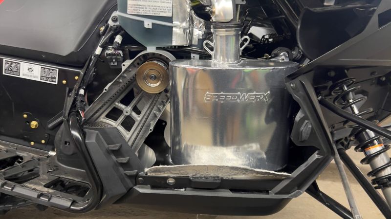 Speedwerx - Arctic Cat Catalyst 858 Lightweight Muffler // Ceramic Coated // 2025 Arctic Cat ZR/RIOT/M 858 C-TEC2 Catalyst