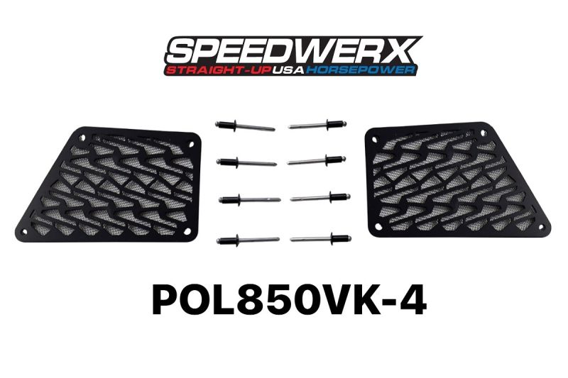 Speedwerx - 2021-2025 Polaris Matryx Panel Vent Kit - 2pc Fender Front Side