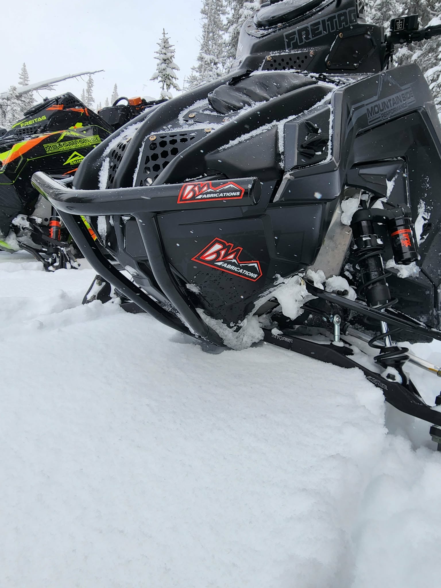 BM Fabrications - Polaris Matryx EXO Front Bumper – Mountain Side 