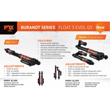Load image into Gallery viewer, Polaris Fox Float 3 Evol QS3R  BURANDT Signature Series Skid Shock Kits - KHAOS /AXYS

