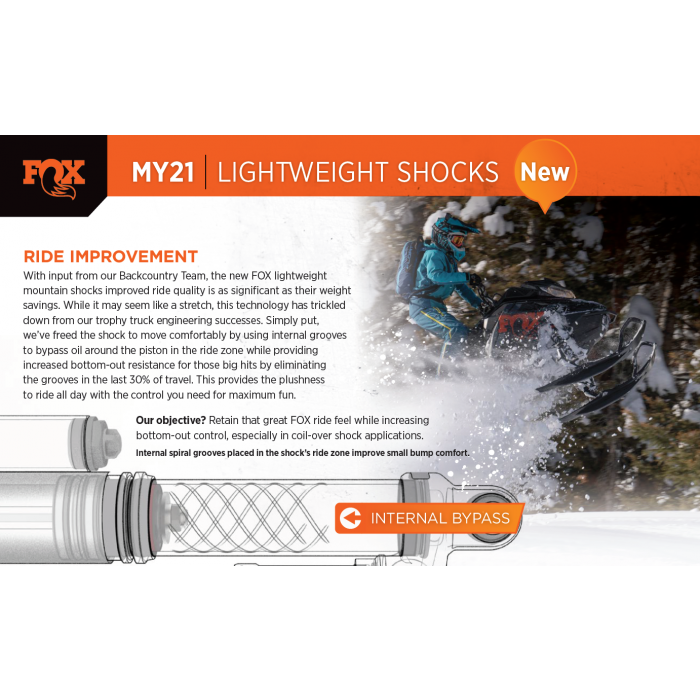 Fox Float 3 Evol QS3 Skid Shock Kit Ski Doo Gen 4 Mountain Side