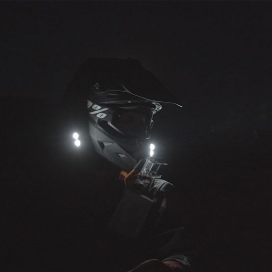 dirt bike helmet flashlight Oxbow Voyager MTB Helmet Light Kit